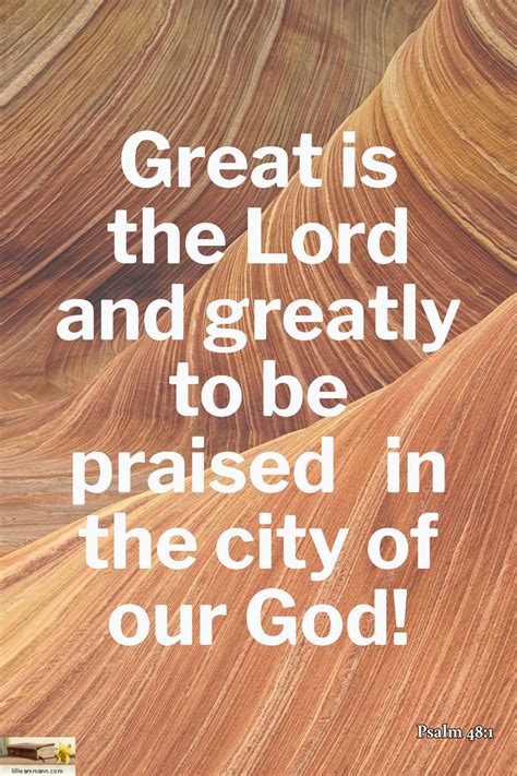great is the lord.
